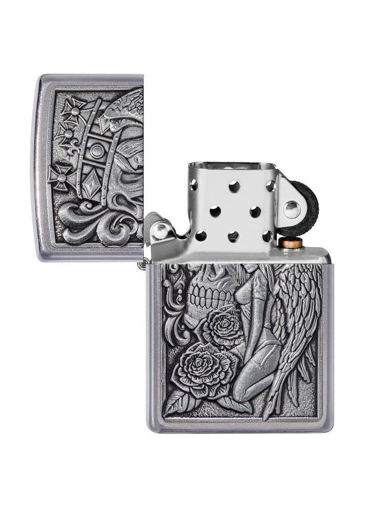 Зажигалка 207 Skull And Angel Emblem 49442 Zippo (316625972)