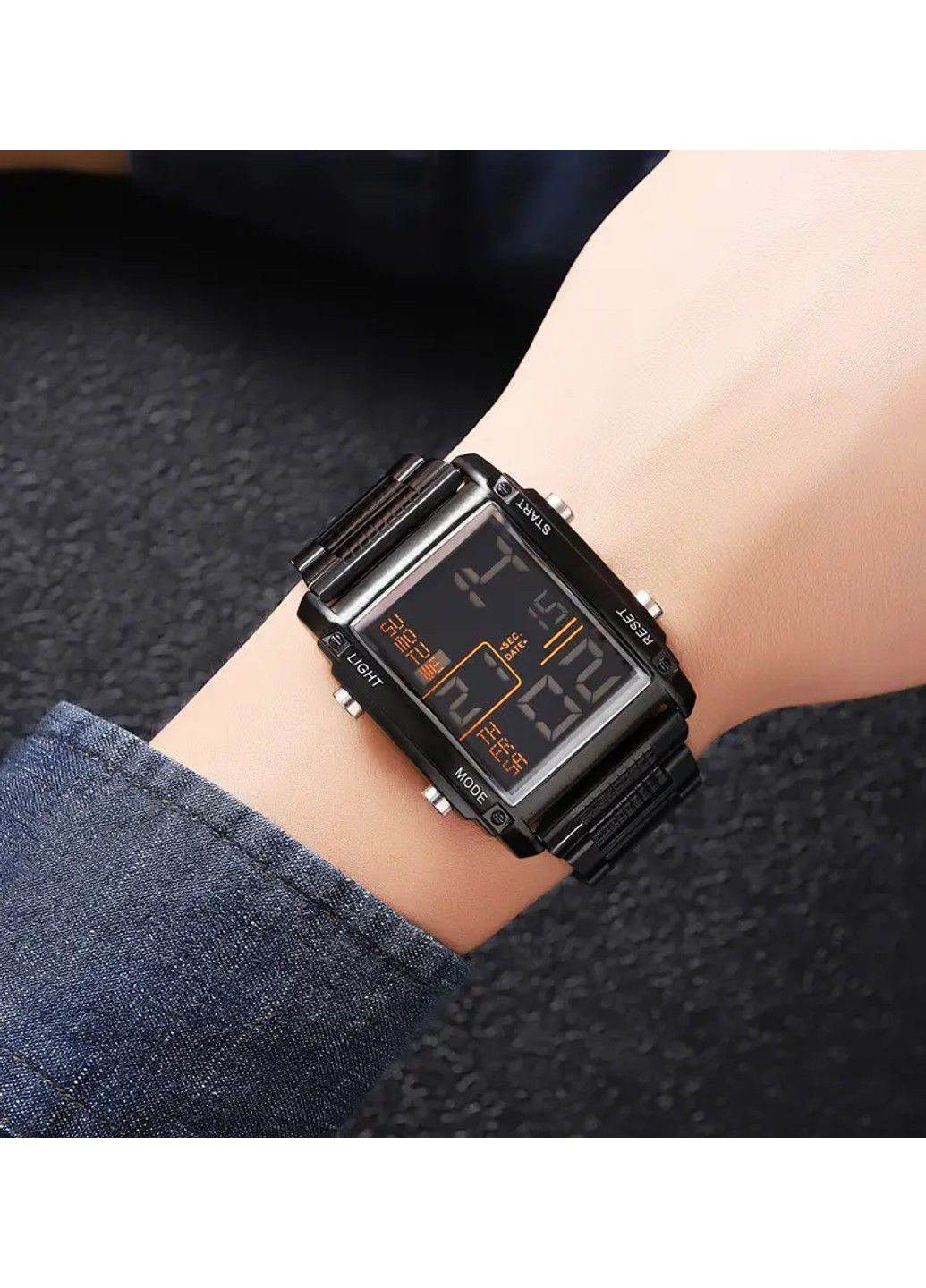 Мужские наручные часы 2206 (Черные с черным циферблатом) Skmei (315705180)