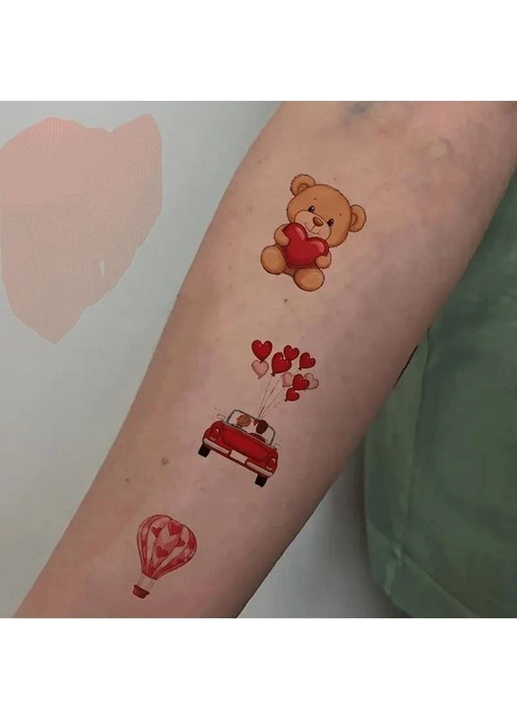Набір Тимчасових Тату "любов № 2" Love-tattoo-mini-set-2-10, 12 Х 7 См 10 Шт Seli No Brand (392700788)