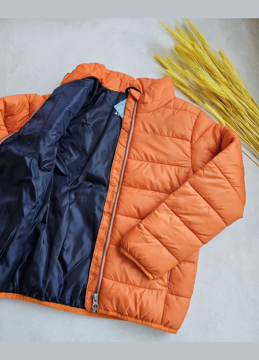 Оранжевая демисезонная демисезонная куртка 122см ветровка детская куртка для мальчика куртка деми осень весна Pepperts Куртка