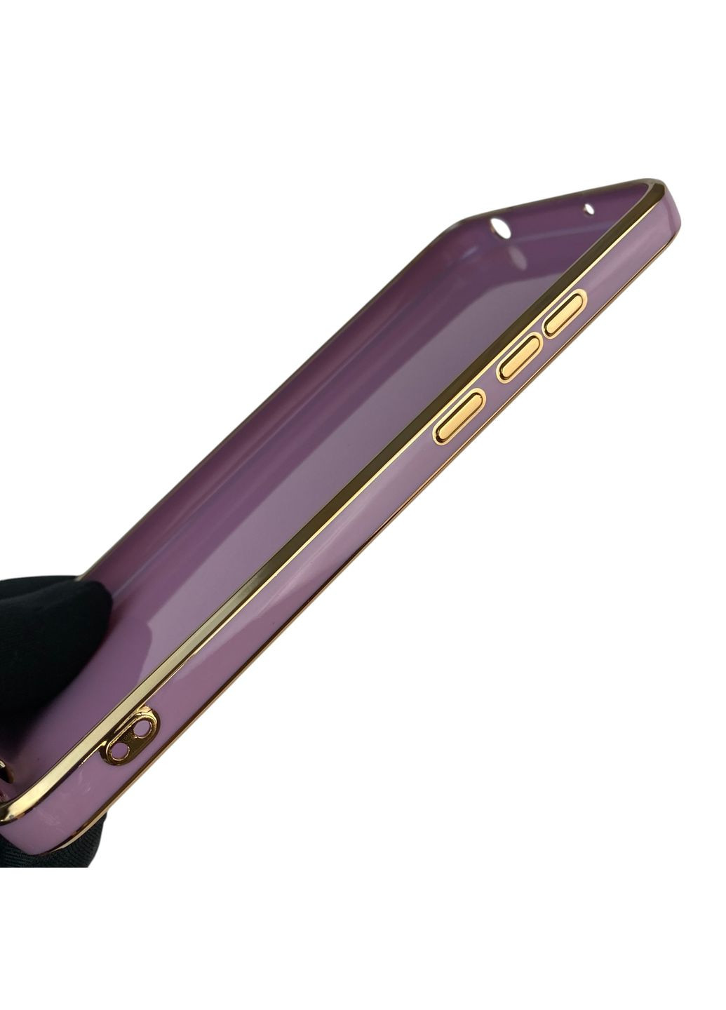 Чохол для Redmi 9A з кільцем MagSafe із золотою окантовкою на сяомі редмі 9а чорничний gs1 Xiaomi (366232357)