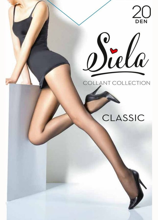 Полуматовые колготки с шортиками Siela classic 20d black (291015003)