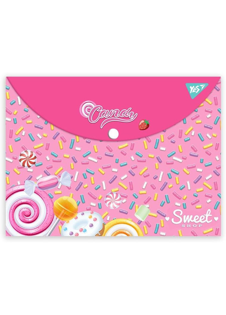 Папка-конверт Sweet Cream, A4, с кнопкой () Yes 492015 (337471498)