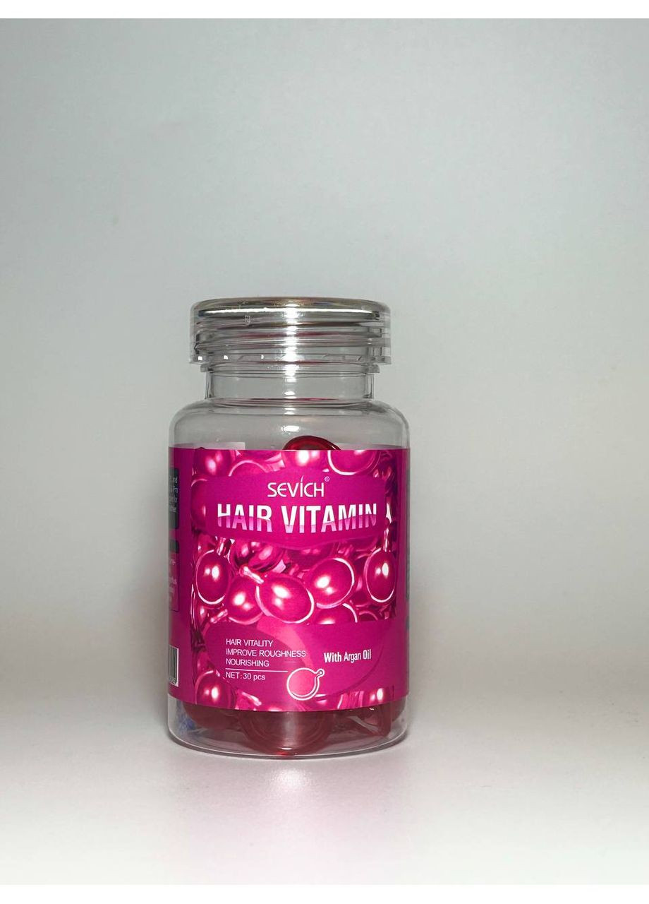 Вітамінні капсули — для блиску, м’якості та захисту волосся ( Рожеві) Sevich олія для волосся (352495562)