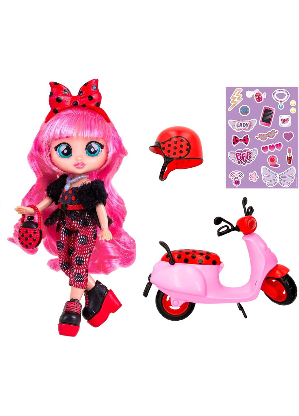 Кукла Край беби Леди Баг и скутер IMC Toys Cry Babies BFF Lady Scooter (315337485)