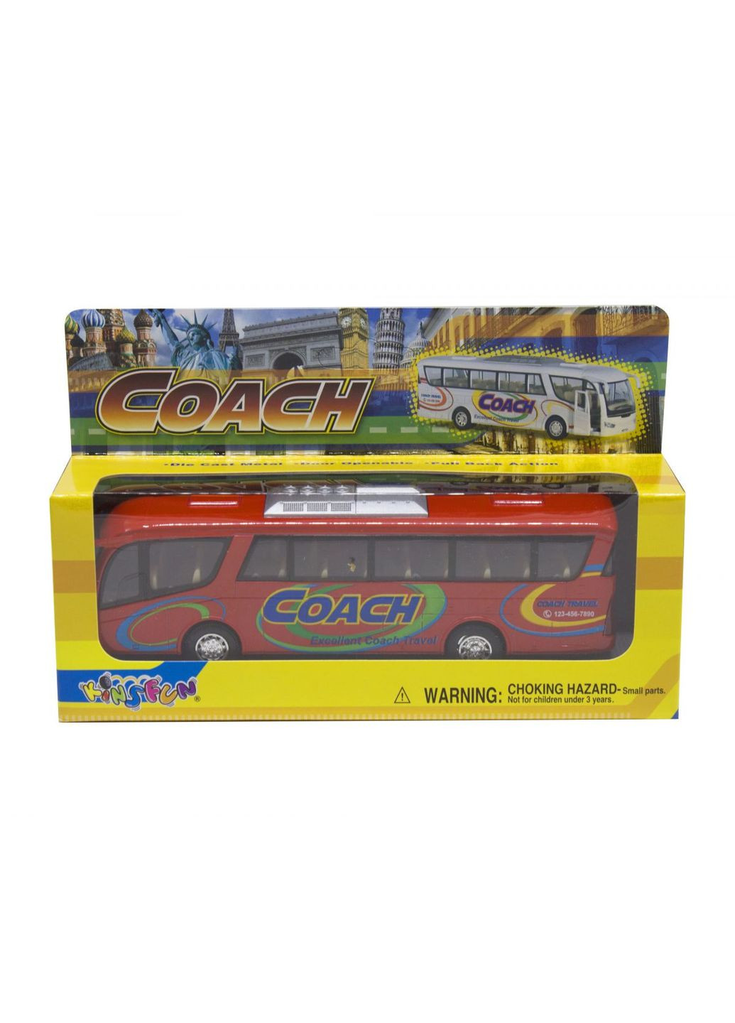Інерційний автобус "Coach" (червоний) MIC (293083017)