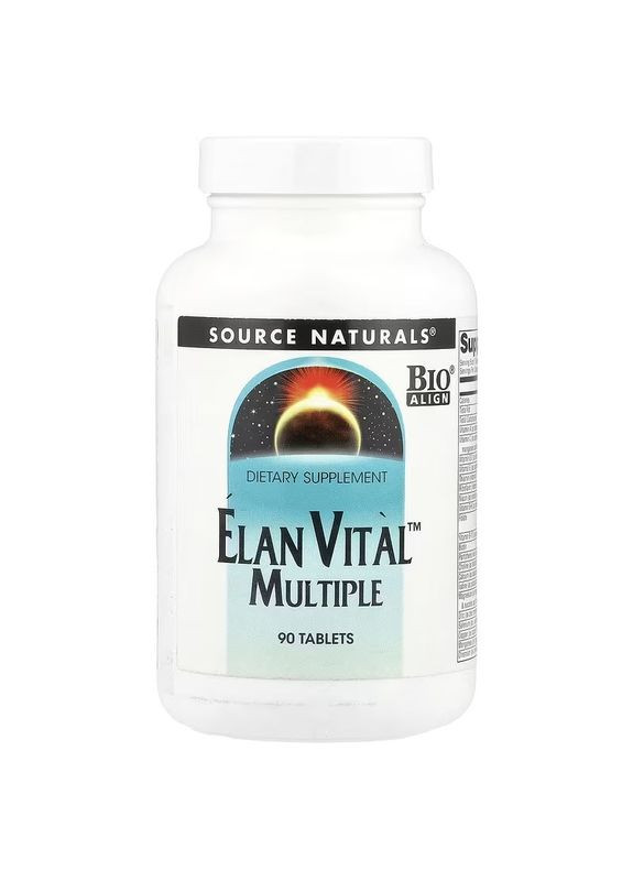 Мультивитамины, Elan Vital Multiple,, 90 таблеток Source Naturals (326055284)