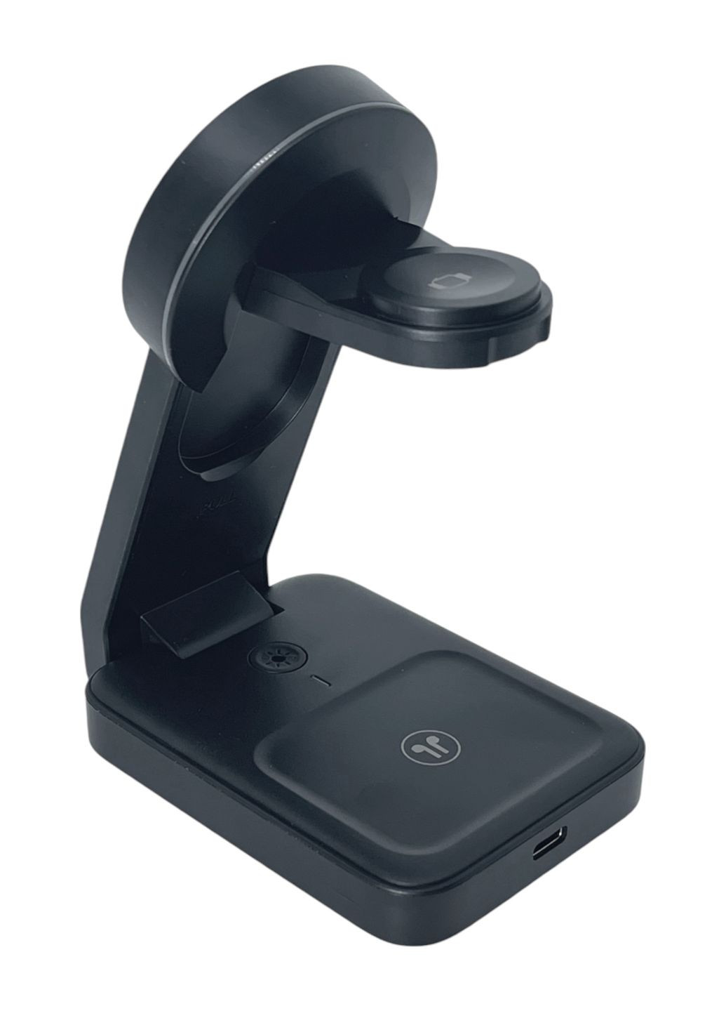 Бездротовий зарядний пристрій 3 в 1 Bendy 15W WCH-03BK Remzona (334293840)