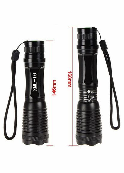 Ручной фонарик тактический с встроенным аккумулятором BL-1837-T6 в кейсе (1756375763) Bailong (335419325)