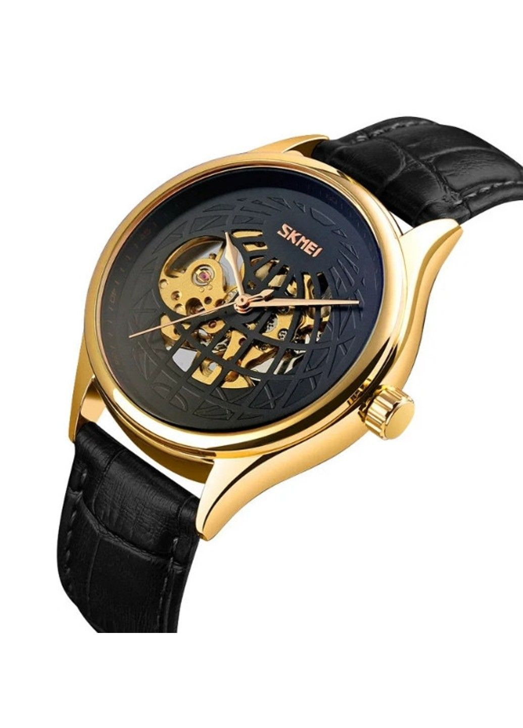 Мужские механические часы 9209 скелетон (Черные) Skmei (313653856)