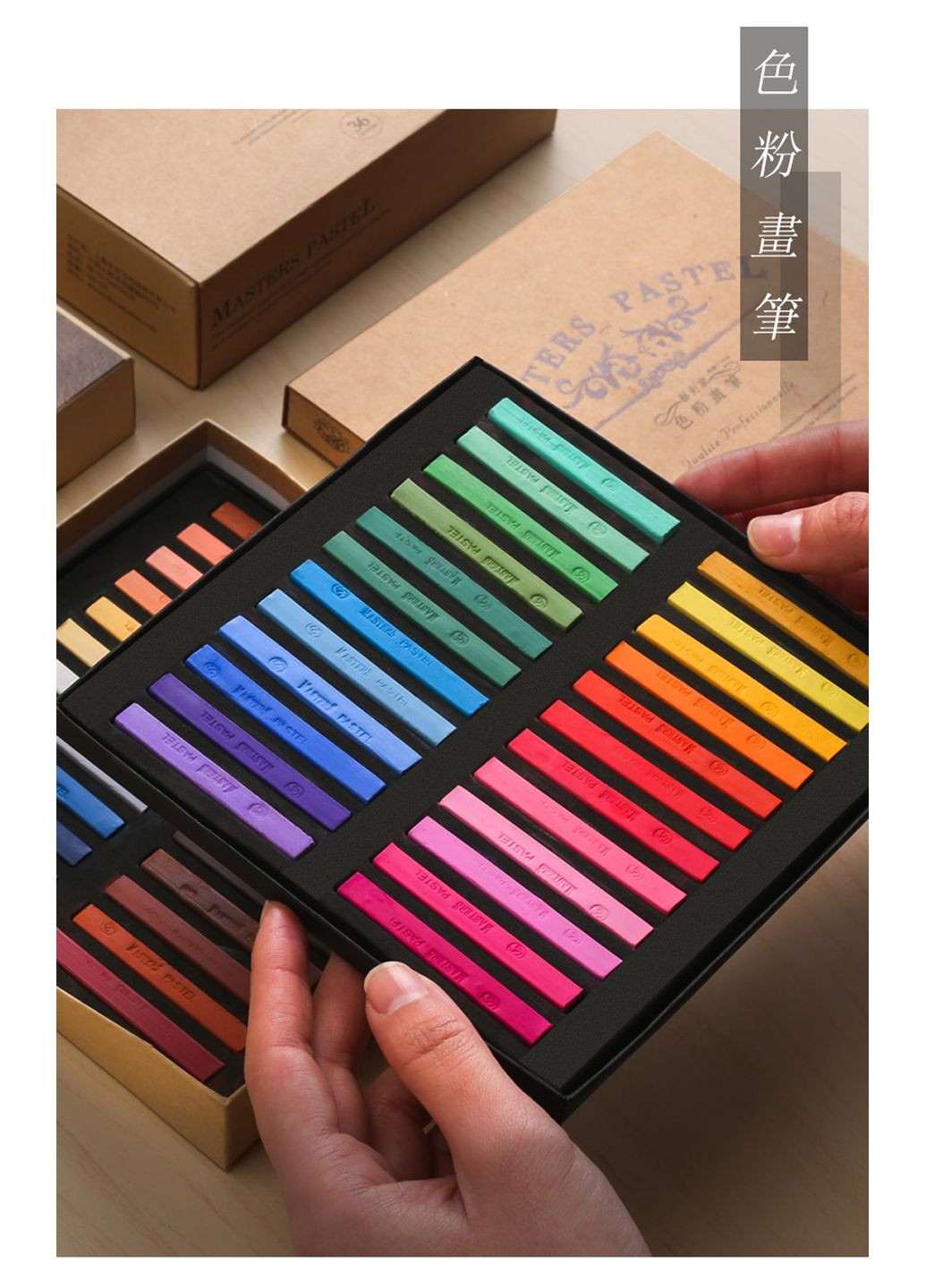 Пастель художня професійна суха, 24 кольори, MASTER Marie's (322650511)