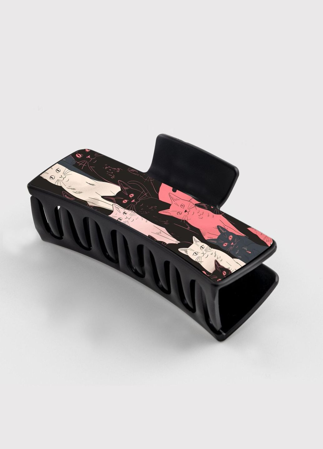 Заколка крабик для волос женская зажим шпилька #0035 черная No Brand (315631346)