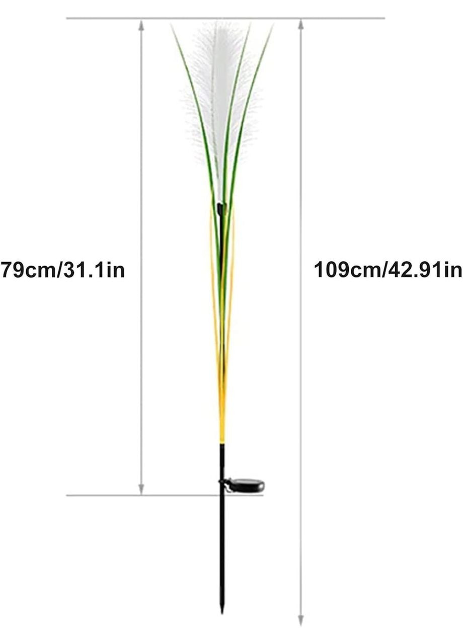Акумуляторний Садовий LED світильник DL-47 Reed на сонячній батареї, Green VHG (360771892)