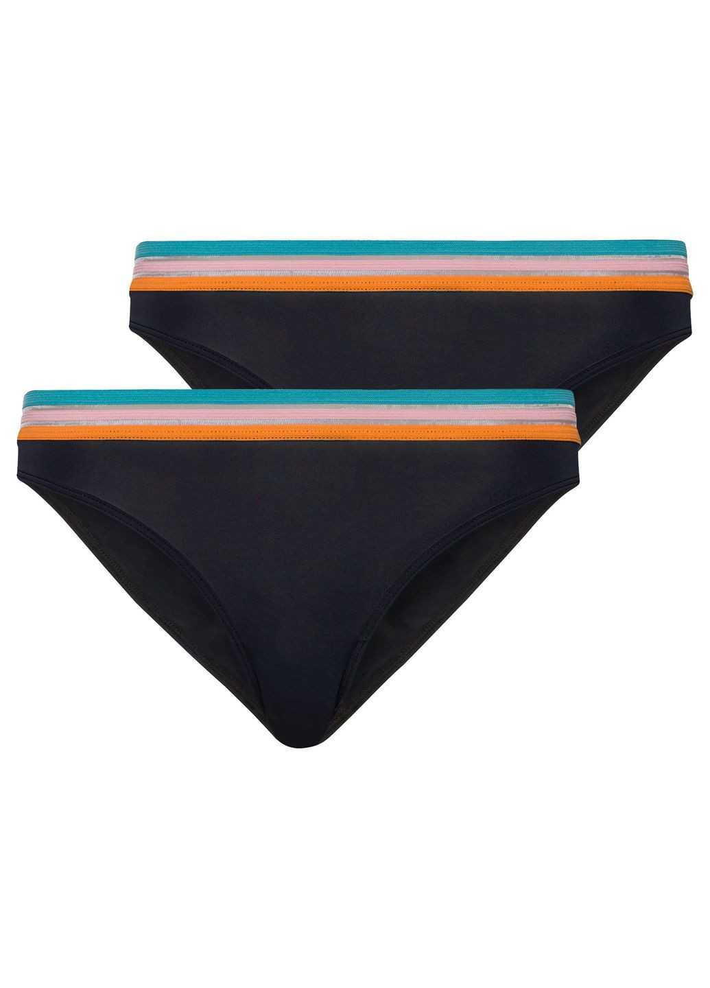 Трусики-сліп набір 2 шт. для жінки LYCRA® 381384 чорний Esmara С эластичным поясом (361132996)