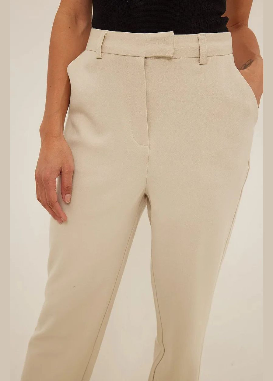 Брюки демісезон,світло-бежевий, NA-KD (300318108)