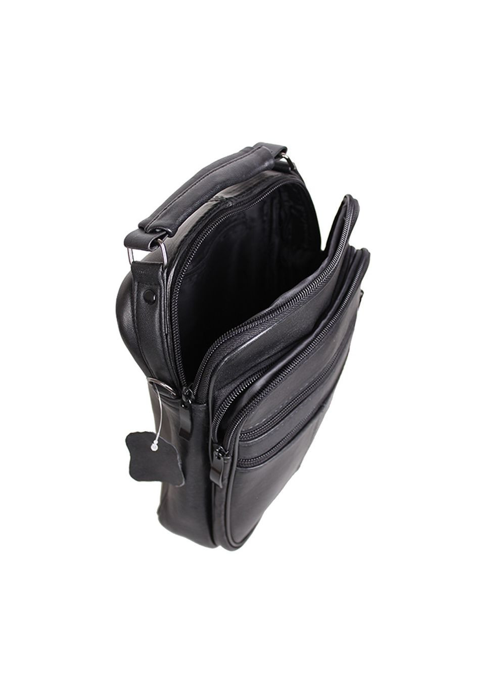 Мужская сумка из натуральной кожи через плечо, барсетка SW303717 черная No Brand (370848451)