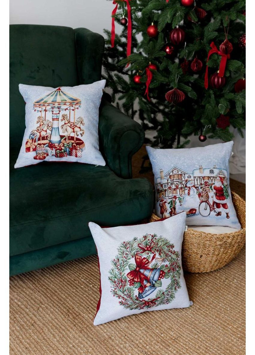 Подушка гобеленова Дзвіночки CAROUSEL 45х45 см Прованс (366970016)