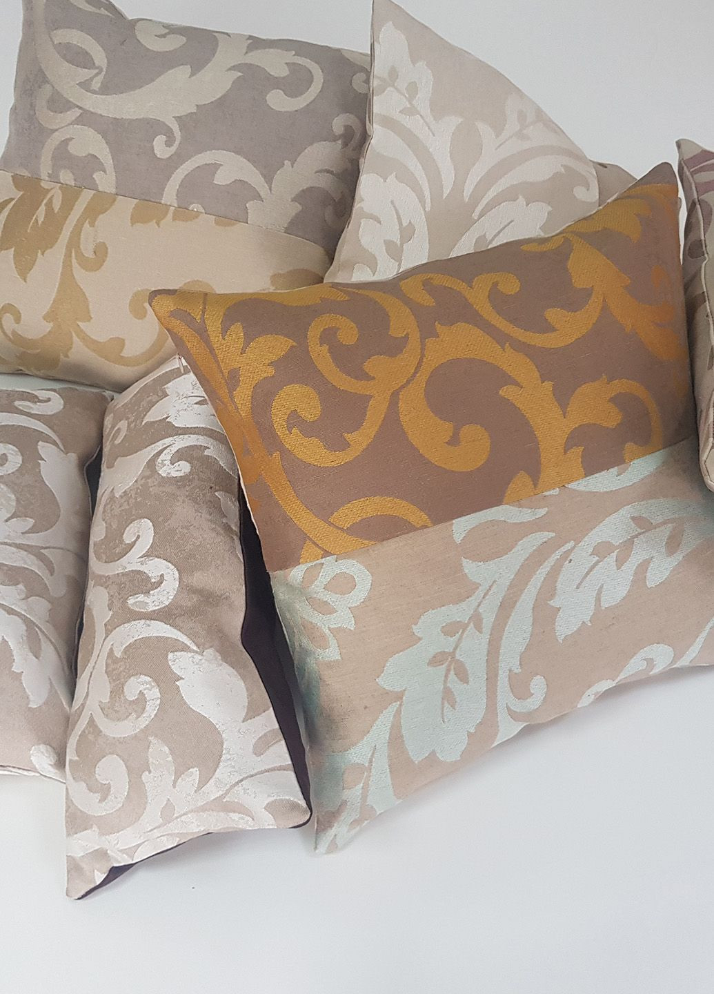 Комплект декоративних подушок Plants 36х36см 3шт 40х35см 1шт 40х18см 1шт 34х18см 1шт бежеві (п_0073) Firanka Venzel (307061150)