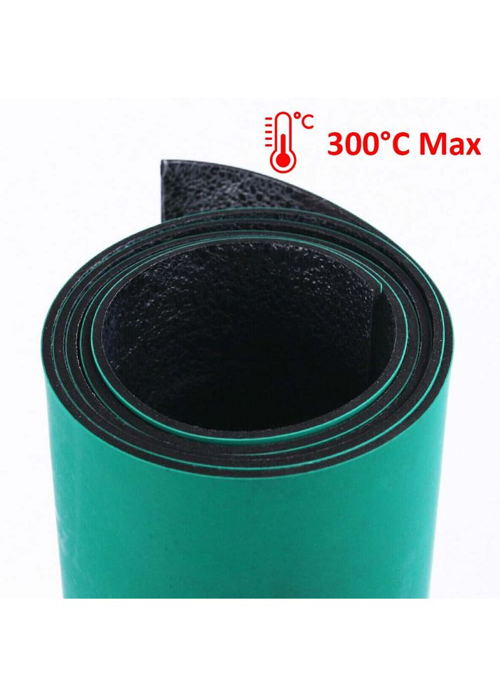 Килимок для робочого столу антистатичний, термостійкий 300°C (ширина 100 см) Green вартість за 1 см No Brand (322567719)