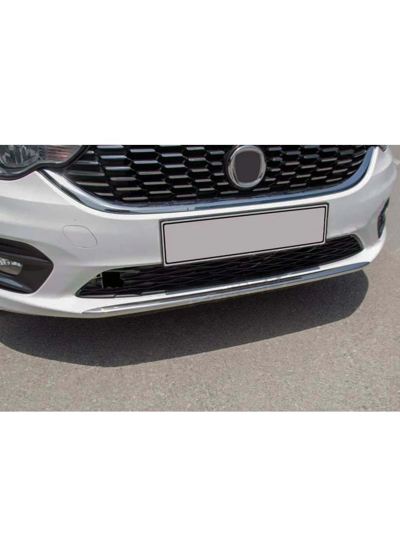 Накладка на передній бампер OmsaLine (2016-2020, нерж) для Fiat Tipo 2016- рр Omsa (389782737)