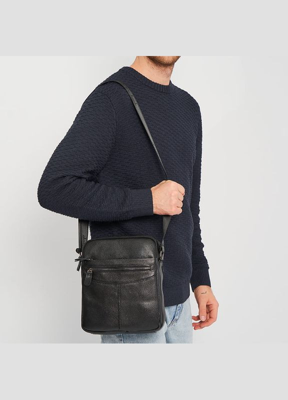 Чоловіча шкіряна сумка K12217bl-black Keizer (311552950)