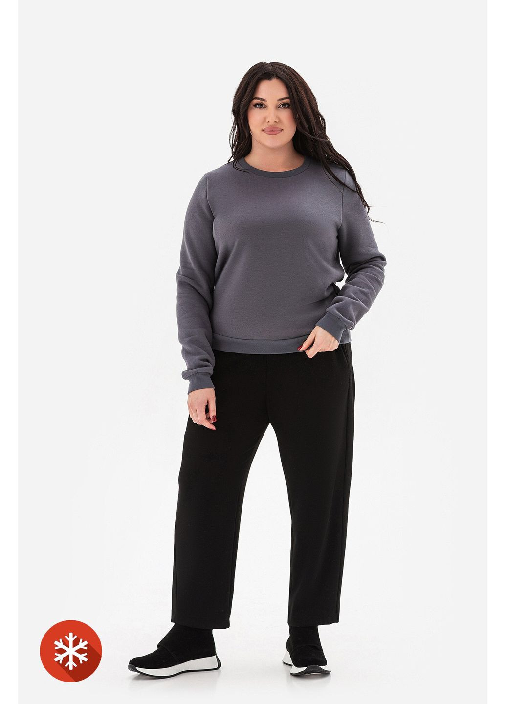 Бежевый свитшот today графит Garne однотонный (368765046)