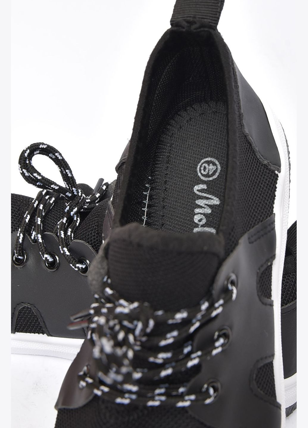 Черные демисезонные кроссовки мужские черного цвета на шнуровке текстиль Let's Shop