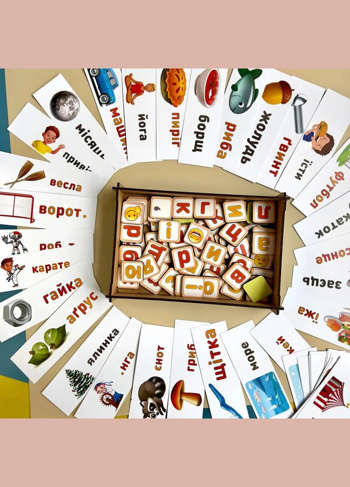 Планшет для дівчаток "Збери слово за картинкою" (ПСД199-УКР) PSD199-UKR українською мовою Ubumblebees (305326679)