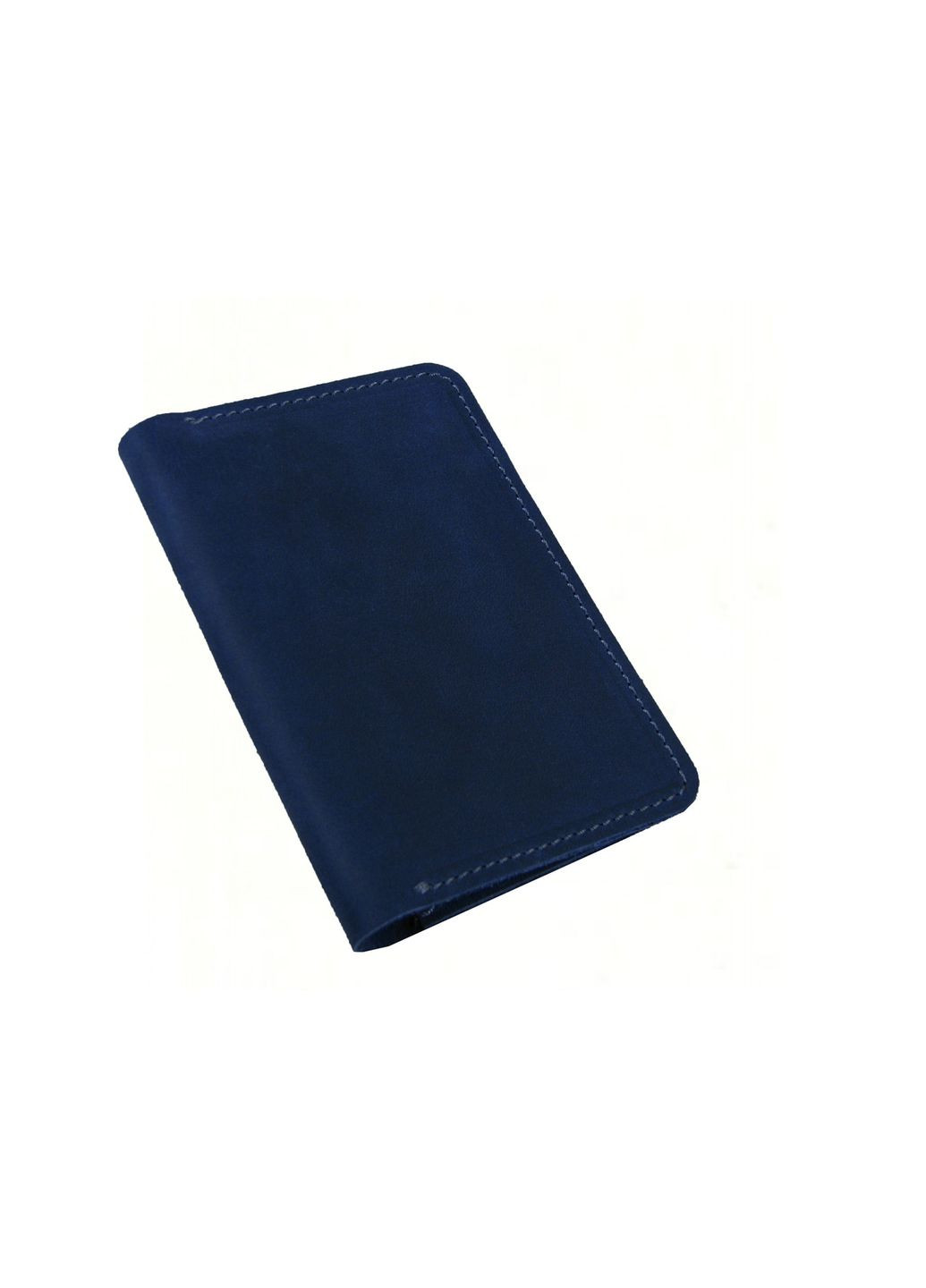 Обкладинка для паспорта шкіряна синя GS (315430251)