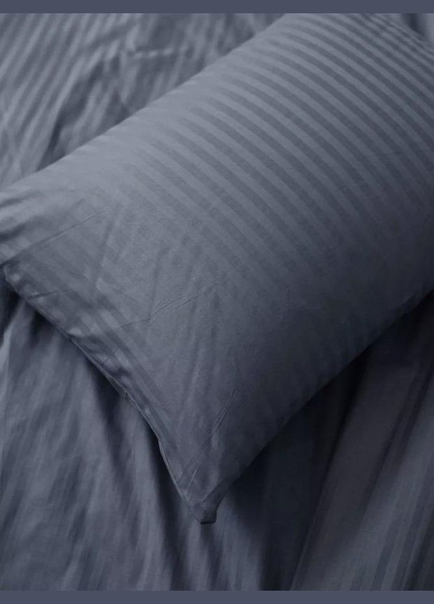 Постельное белье из цветного страйп-сатина хлопок Постельное белье из натуральных тканей двуспальное Евро (ВП1001В-32) No Brand (306633329)