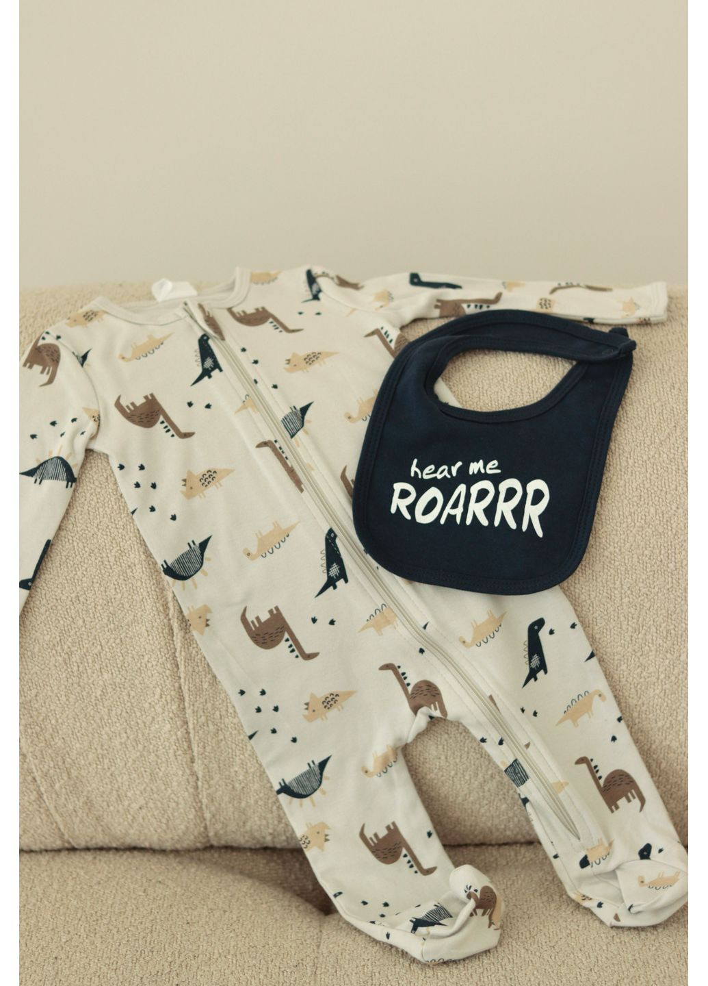 Синій демісезонний набір одягу для немовляти — “dino adventure” New Brand