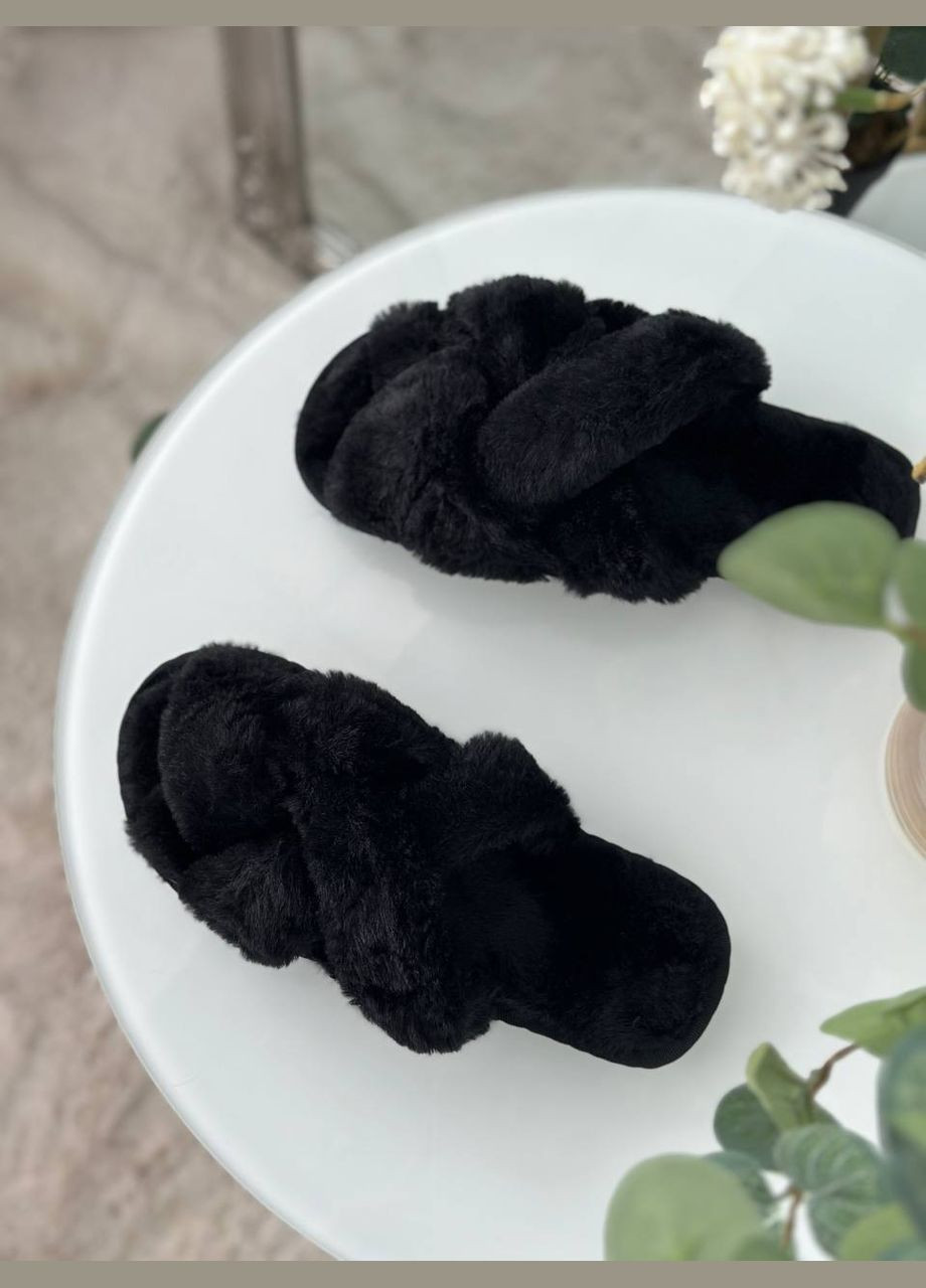 Черные тапочки комнатные No Brand