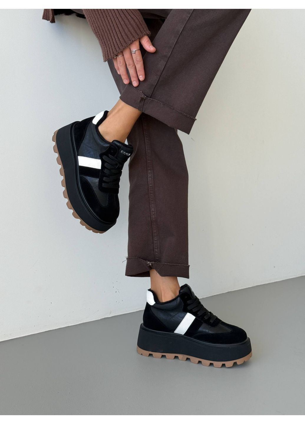 Чорні 🖤 демісезонні кеди “urban move” No Brand