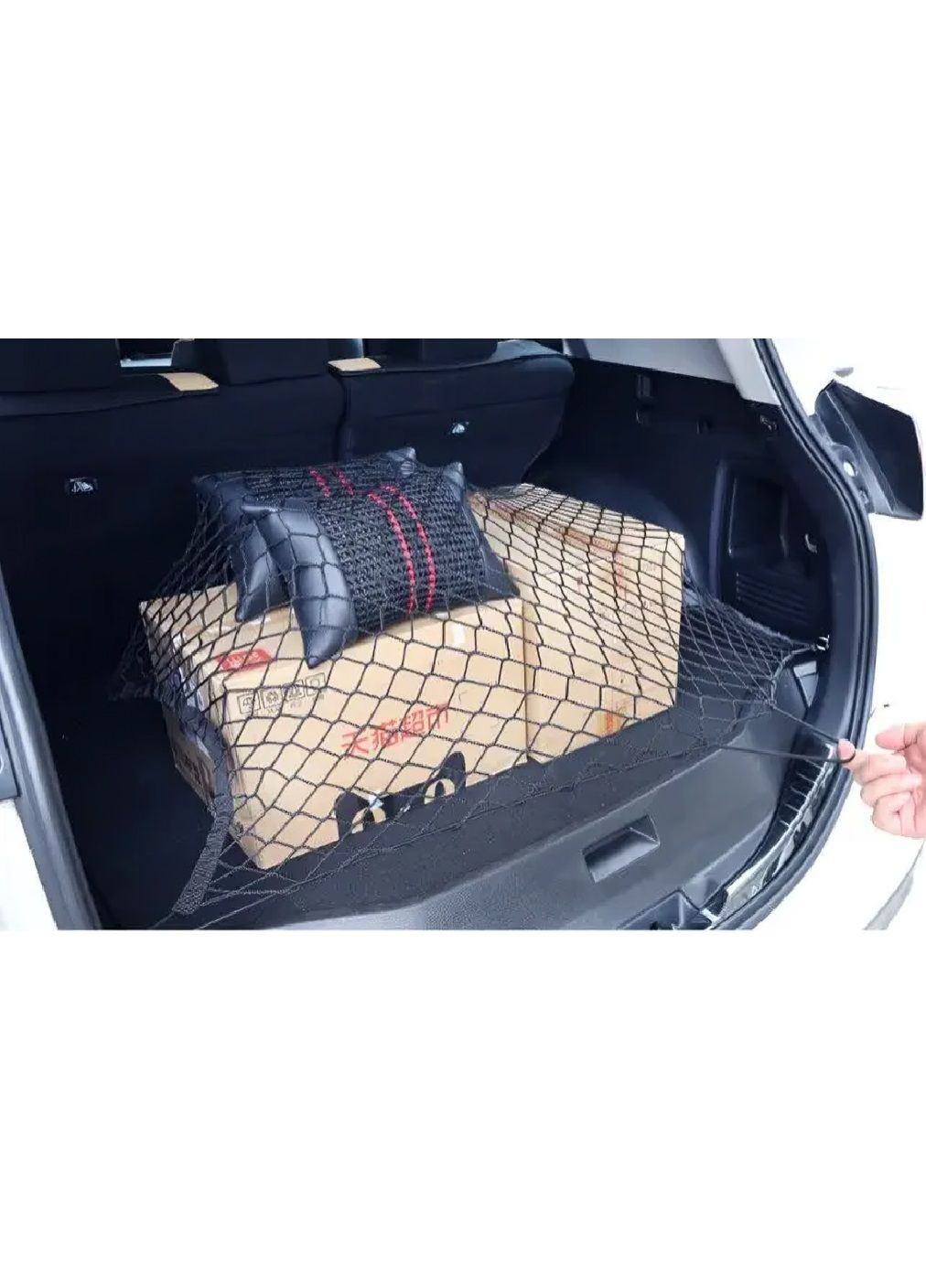 Сітка сумка органайзер тримач притискна в багажник машини автомобіля для перевезення дрібних предметів 70х70 см (479314-Prob) Unbranded (317169976)