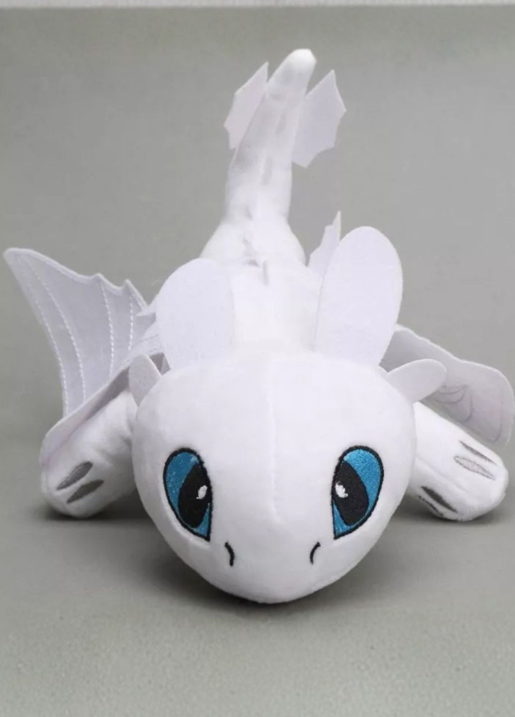 М'яка іграшка білий Беззубик 45 см дракон Денна Фурія My Kigu (370986350)