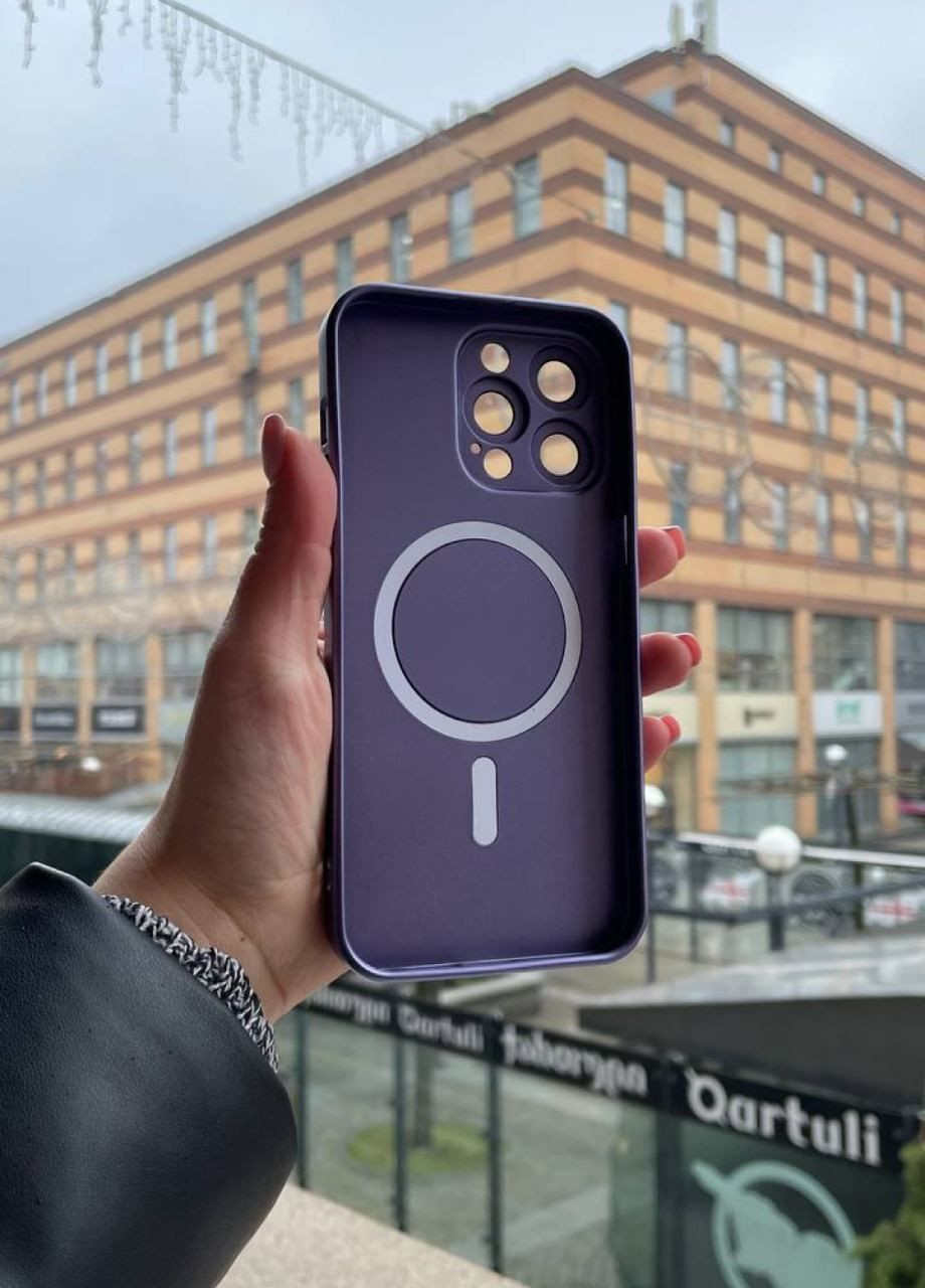 Силіконовий чохол для iPhone 11 Pro Max Deep Purple MagSafe / Айфон 11 Про Макс темно фіолетовий з магсейф No Brand (299153269)