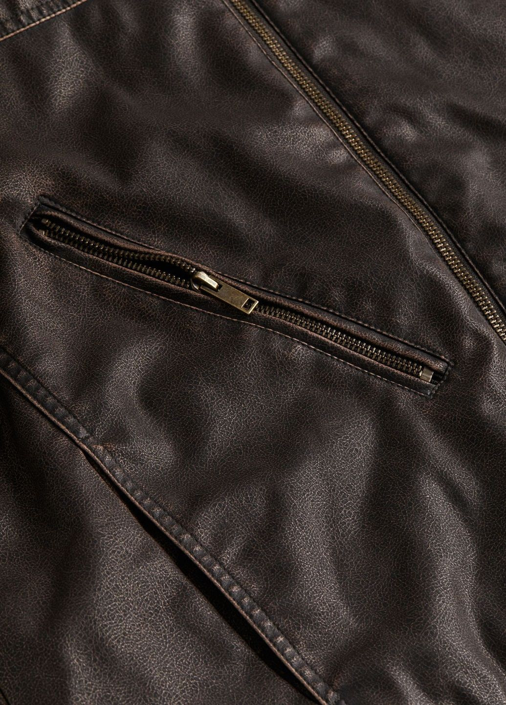 Темно-коричнева демісезонна куртка H&M