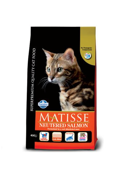 Сухой корм Matisse Neutered Salmon для стерилизованных кошек, с лососем, 400 г Farmina (335879080)