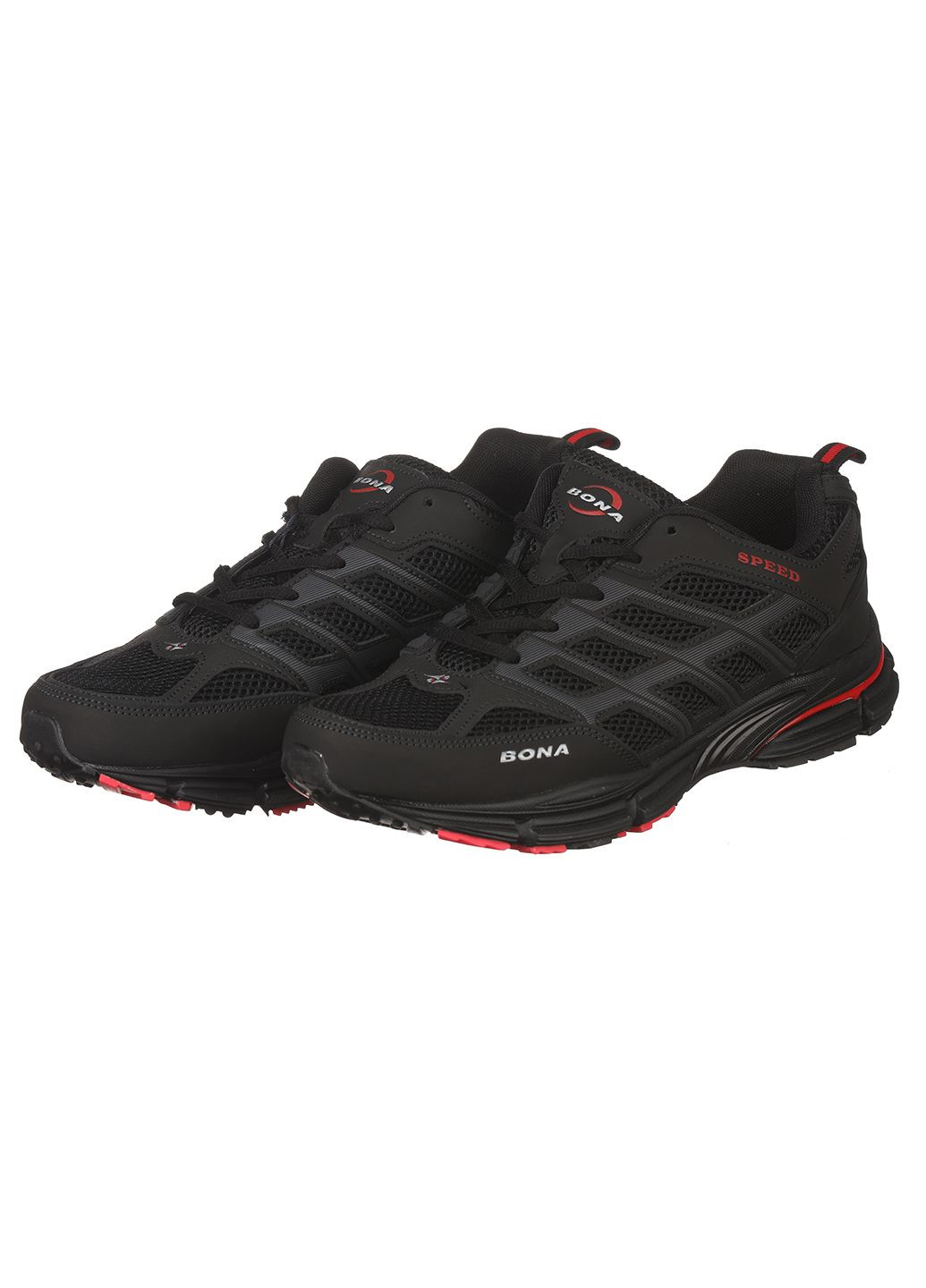 Чорні Осінні чоловічі кросівки з текстилю спортивні Bona