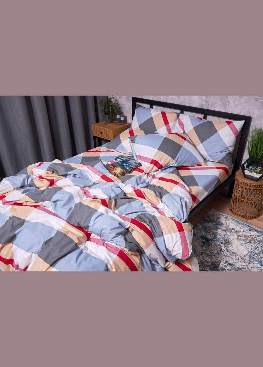 Комплект постільної білизни Бязь Gold Люкс «» полуторний євро 160х220 наволочки 2х70х70 (MS-820002145) Moon&Star Sunkissed (285717363)