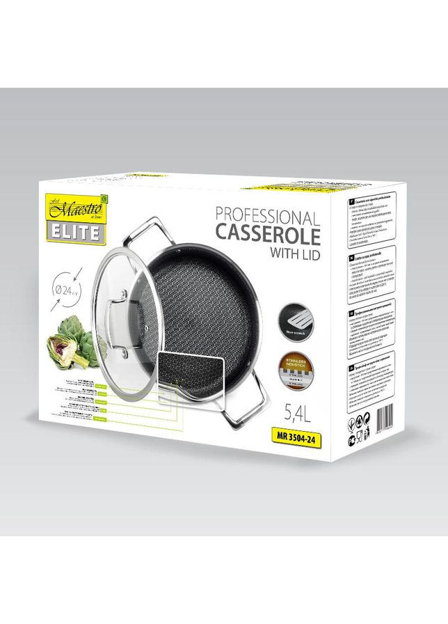 Каструля MR-3504-24 24 см 5.4 л Maestro (349221217)