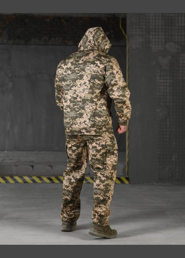 Тактический демисезонный костюм 3в1 штаны+куртка+футболка пиксель No Brand