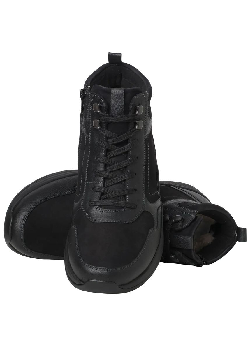 Черные ортопедические ботинки мужские зимние high flyer,, 0-25 1977 0100, (австрия) ( ) Ganter