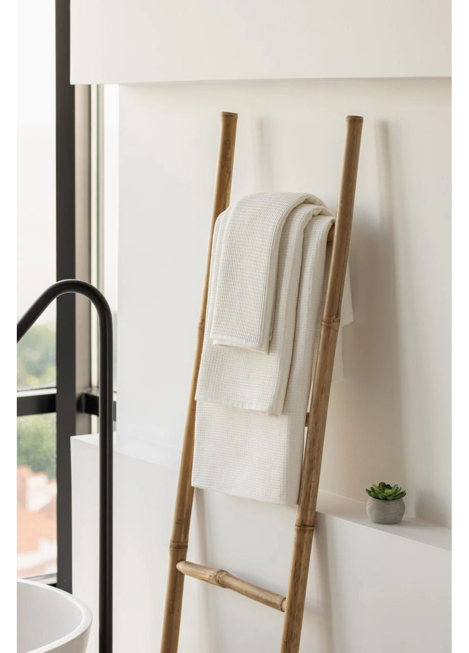 Набір вафельних рушників 30х50см, 50х90см, 90х150см HYGG однотонний молочний