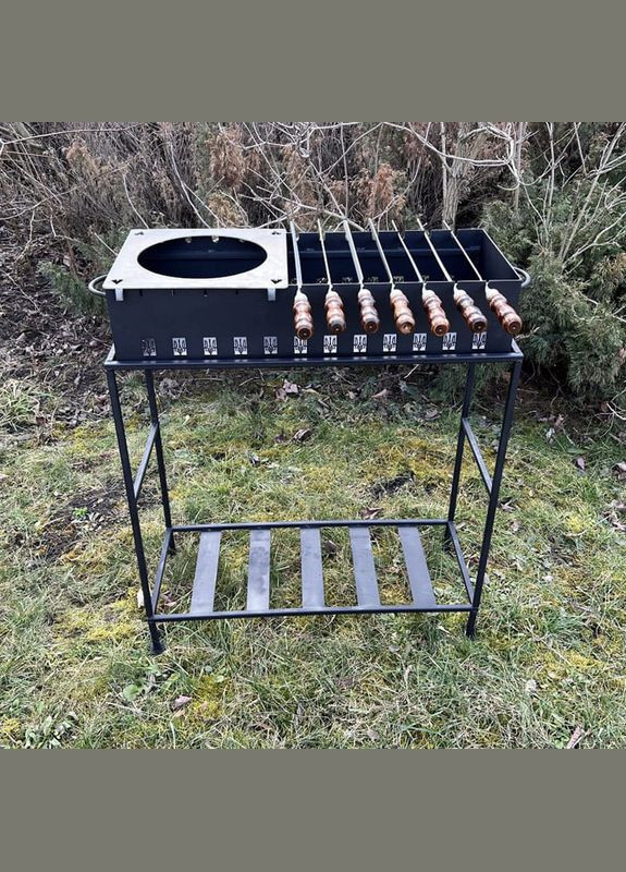 Мангал сварной "Патриот" 4 мм + 8 шампуров Boro (346534954)