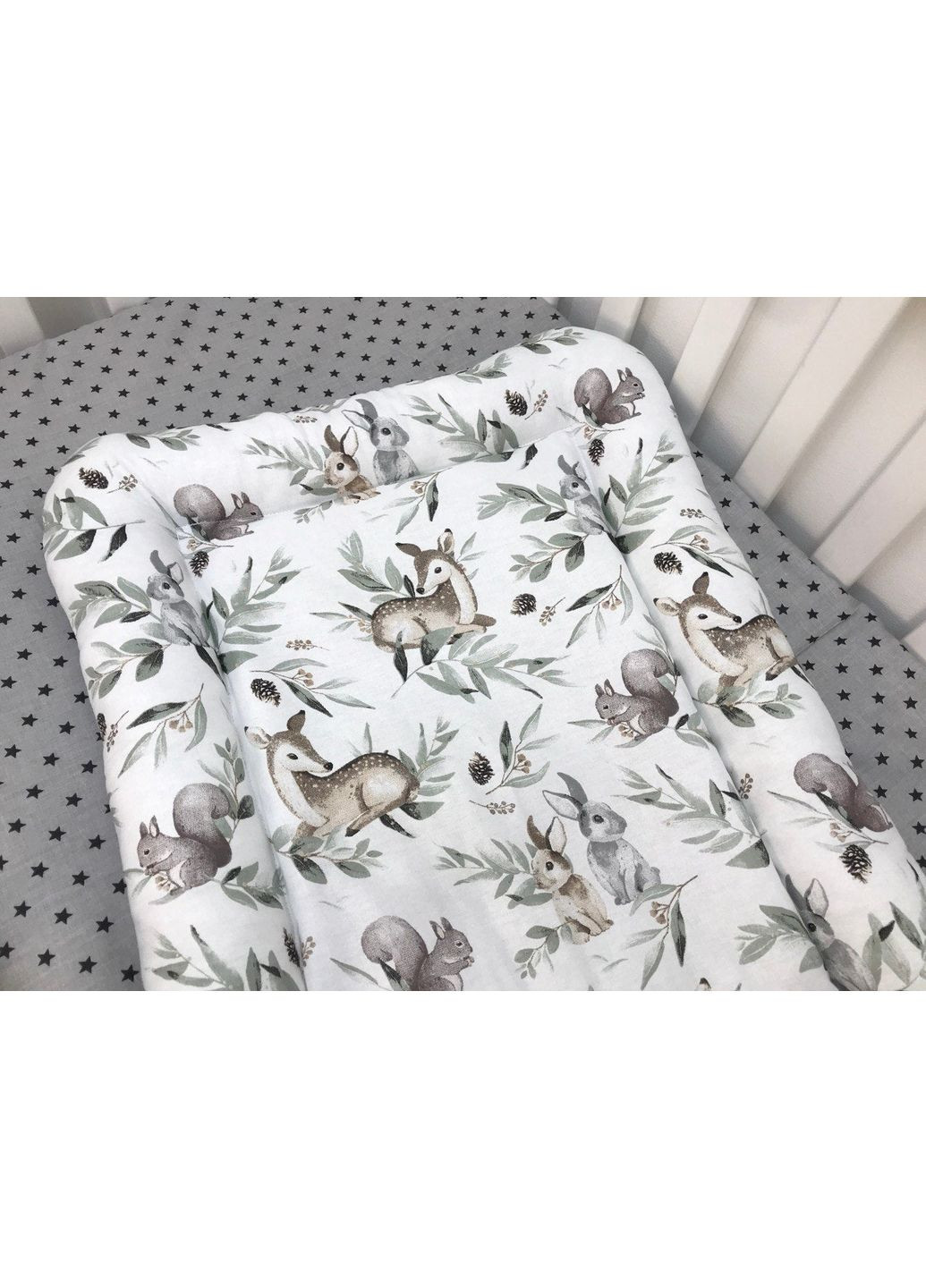 Матрас на пеленальный столик "Олени с листочками" Moontime (367584180)