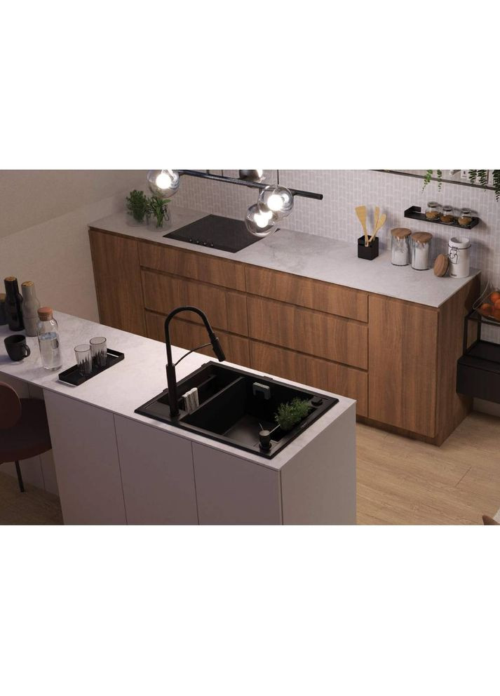 Дозатор для мила 300 мл Чорний (ZZZ_B00D) Deante (306815704)