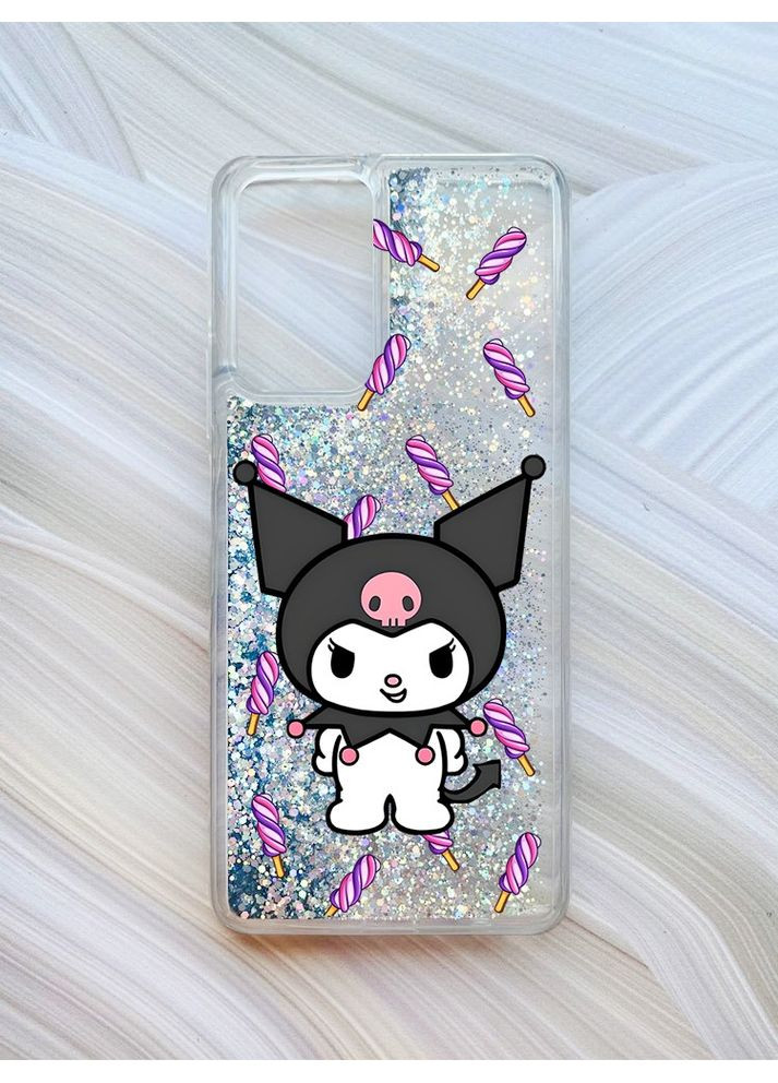 Чехол с плавающими блестками на Xiaomi Redmi Note 10 Pro/10 Pro Max Куроми (принт 390) Creative (360665949)