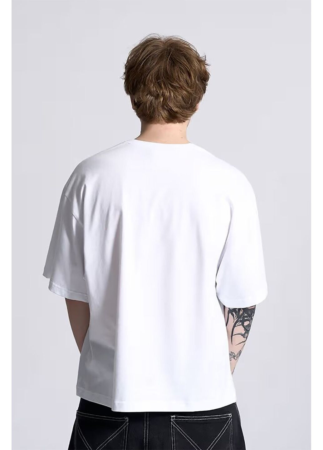 Біла чоловіча оверсайз футболка ice білого кольору OGP