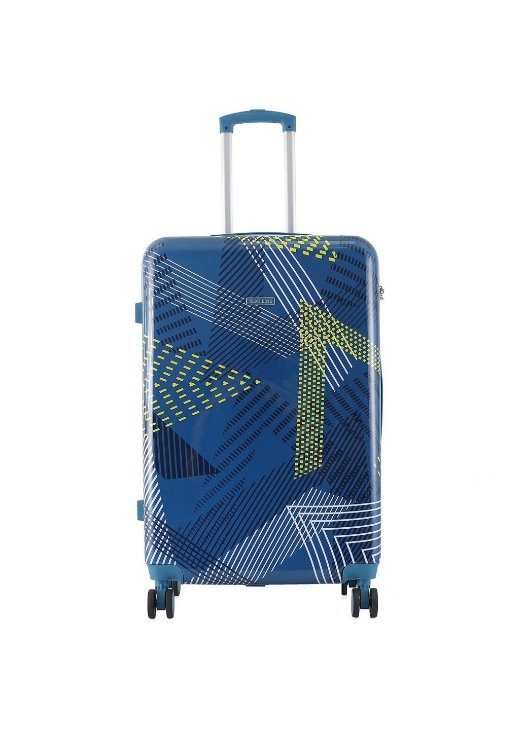 Валіза велика 28" (L) Polycarbonate/ABS-Plastic Blue Pattern (T5652-3) Semi Line (315593406)